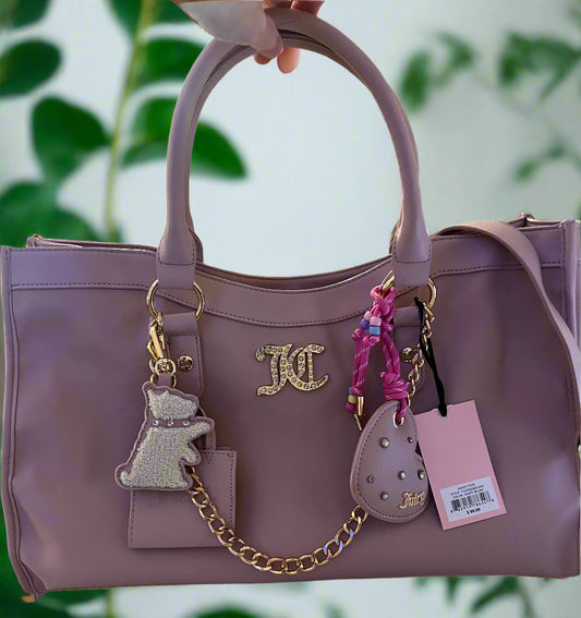 Juicy Couture Pink Tote Bag with Charms