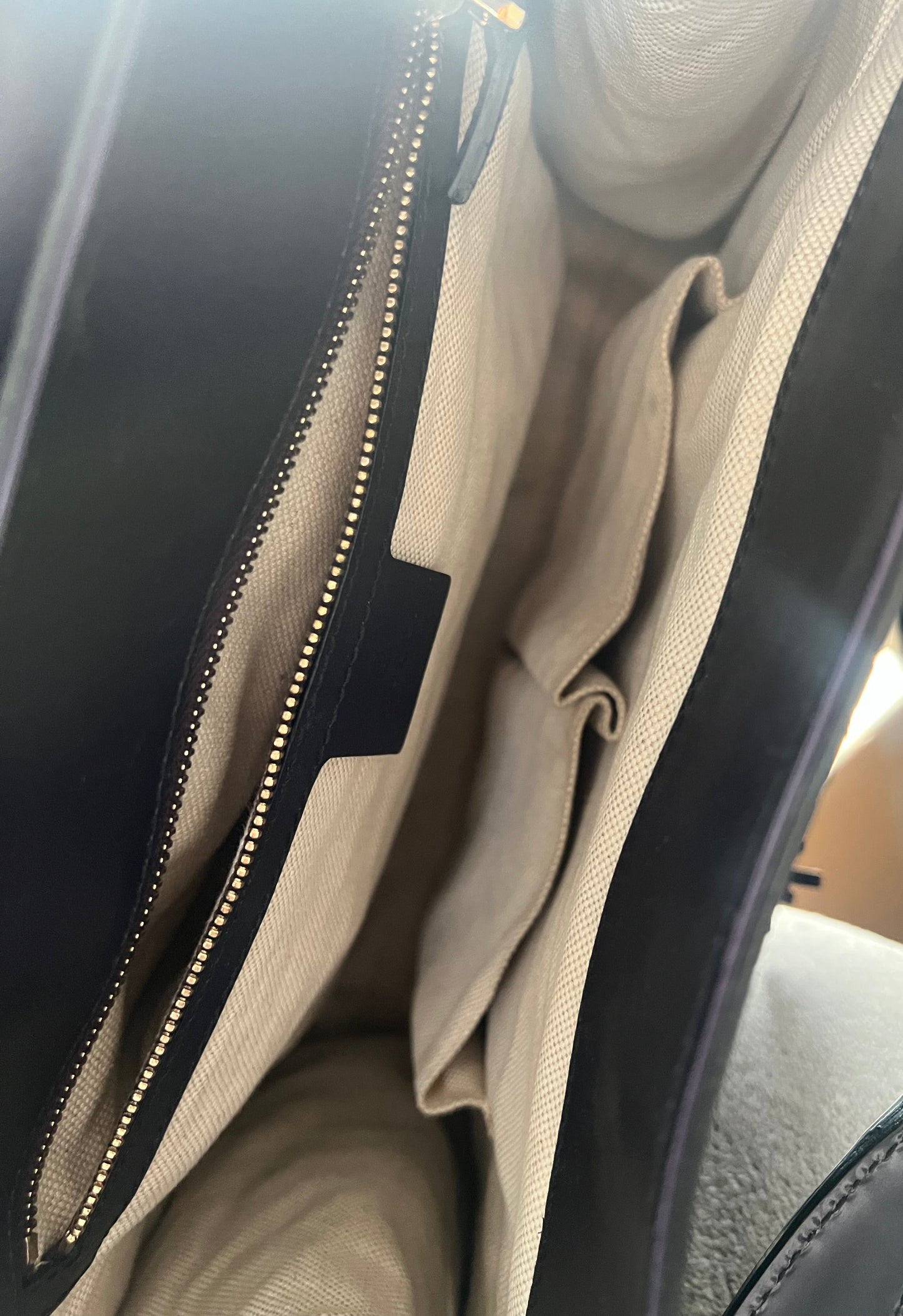 Gucci Patent Leather Dark Purple Emily Large