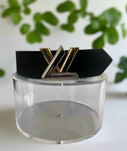 Louis Vuitton Two Toned Twist Belt