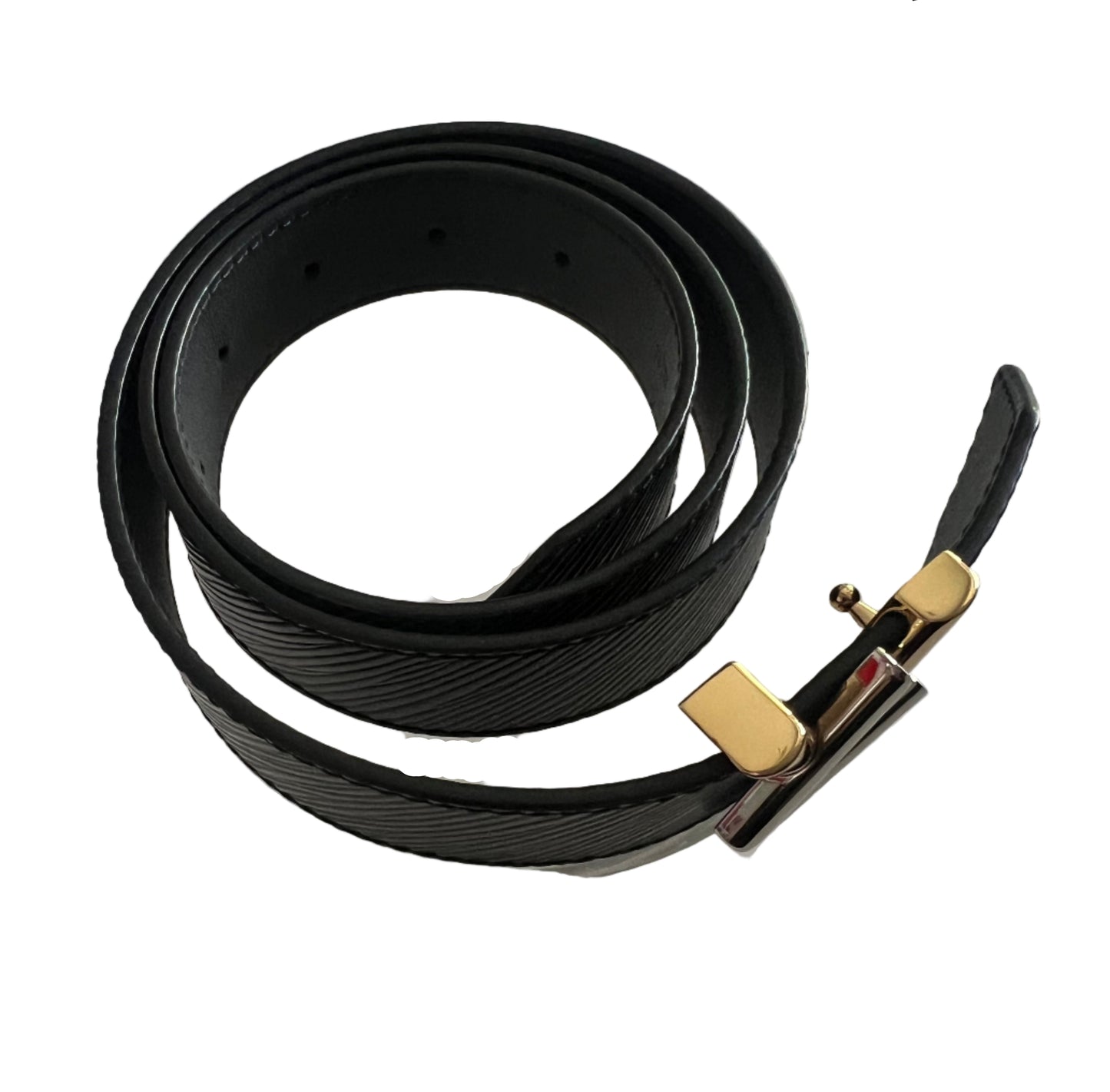 Louis Vuitton Two Toned Twist Belt