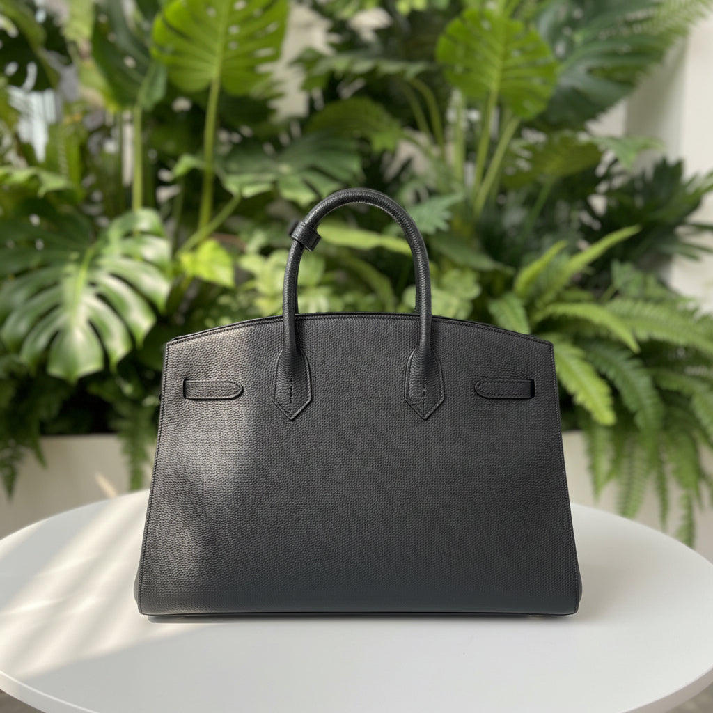 DeMellier The Hudson Black Leather Satchel