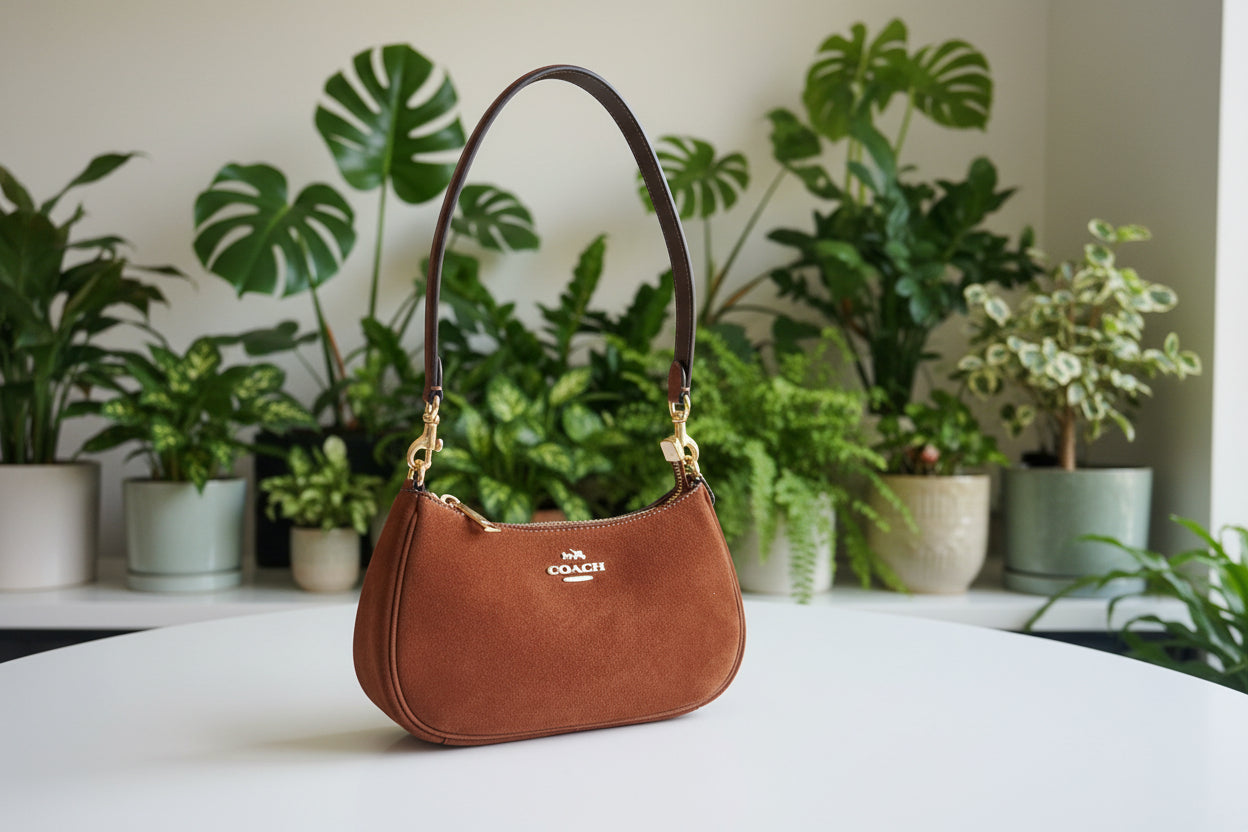 Coach Brown Suede Mini Teri