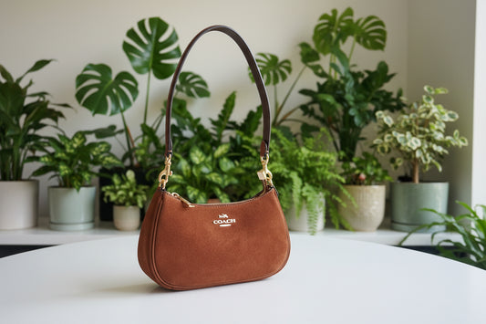 Coach Brown Suede Mini Teri