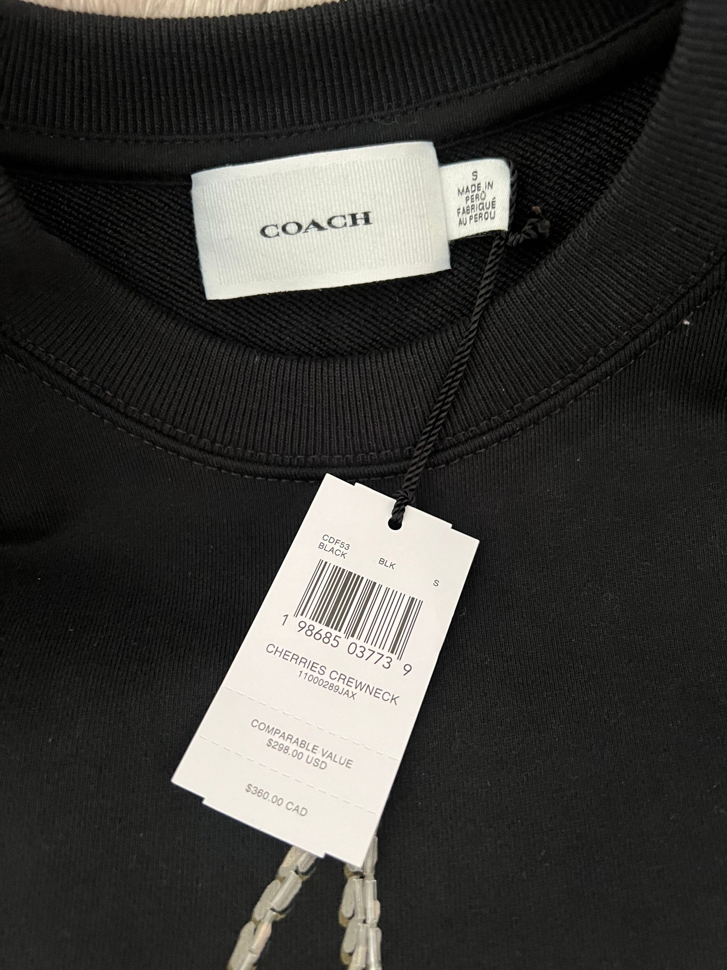 Coach Cherry Crewneck