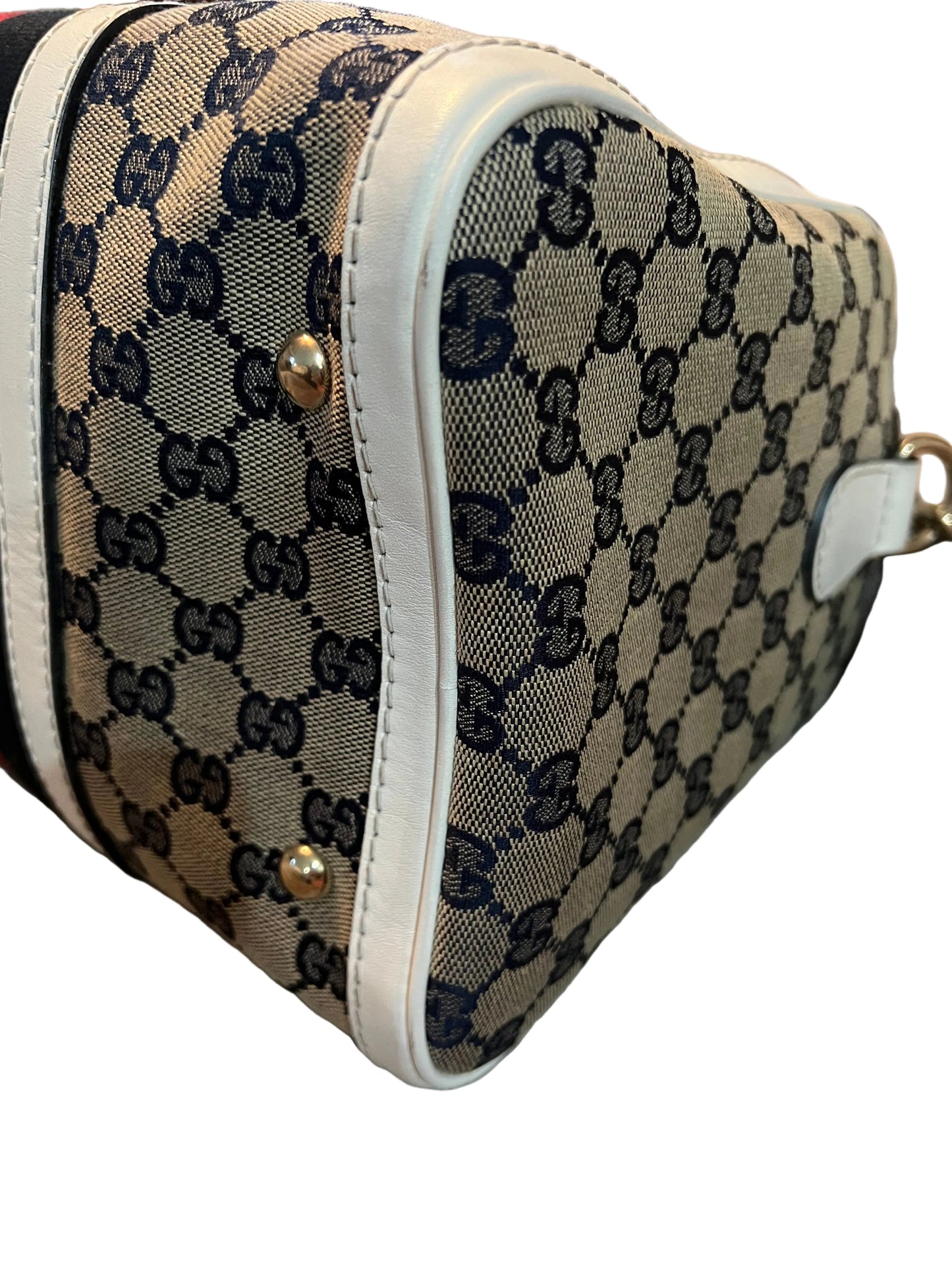 Gucci Medium Web Boston Bag