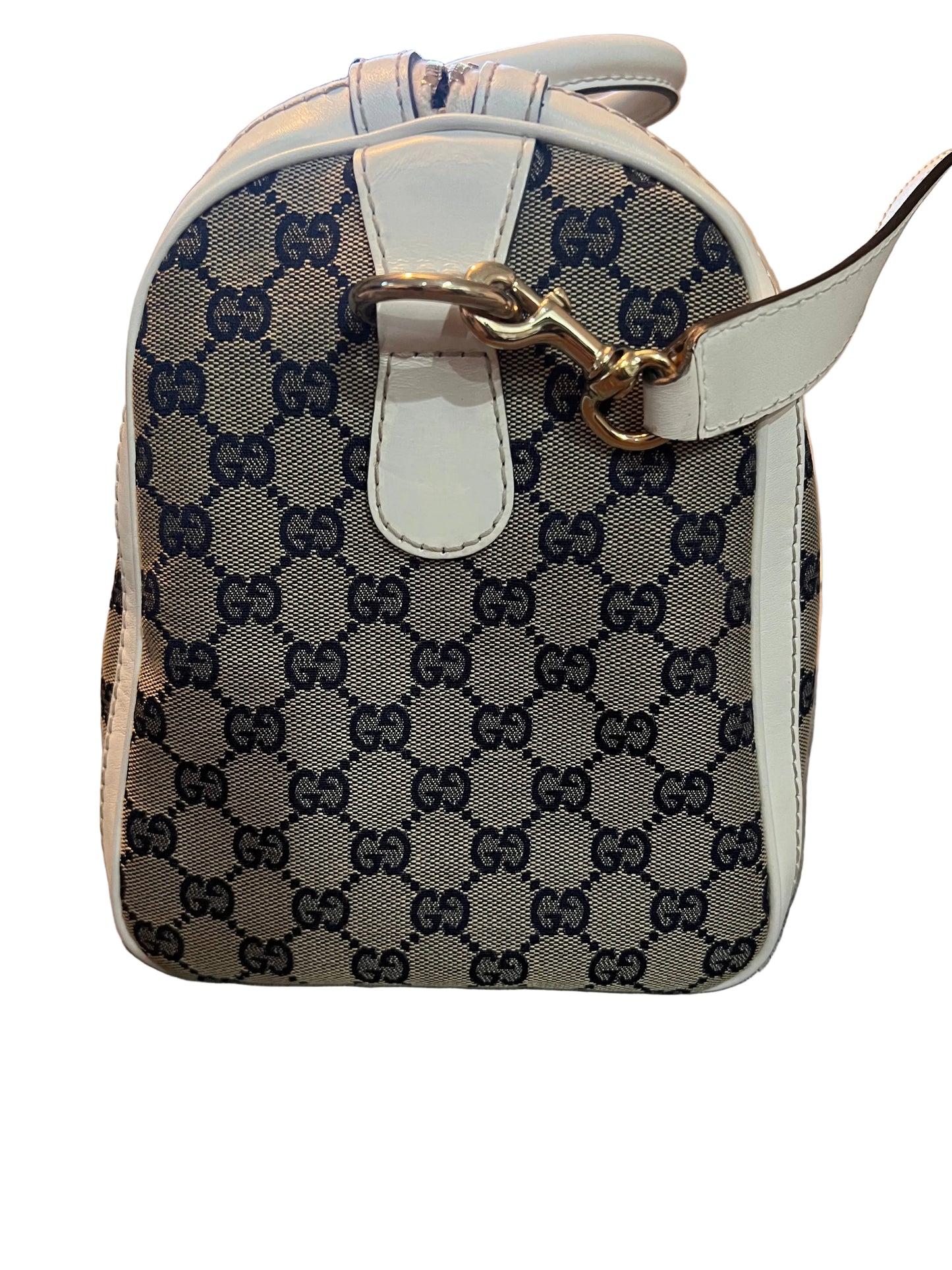 Gucci Medium Web Boston Bag