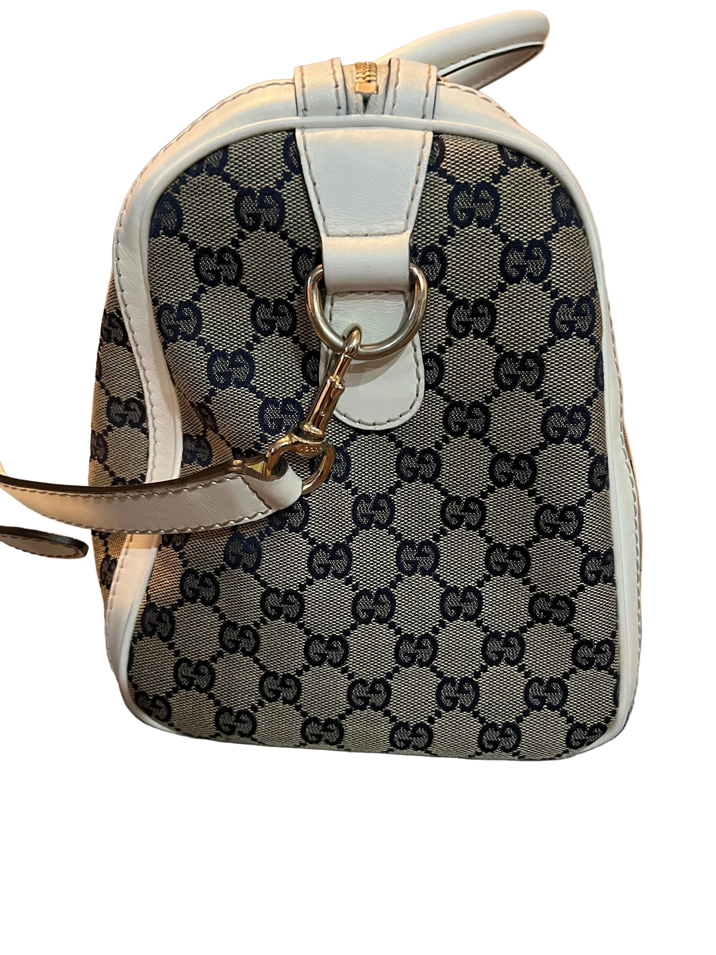 Gucci Medium Web Boston Bag