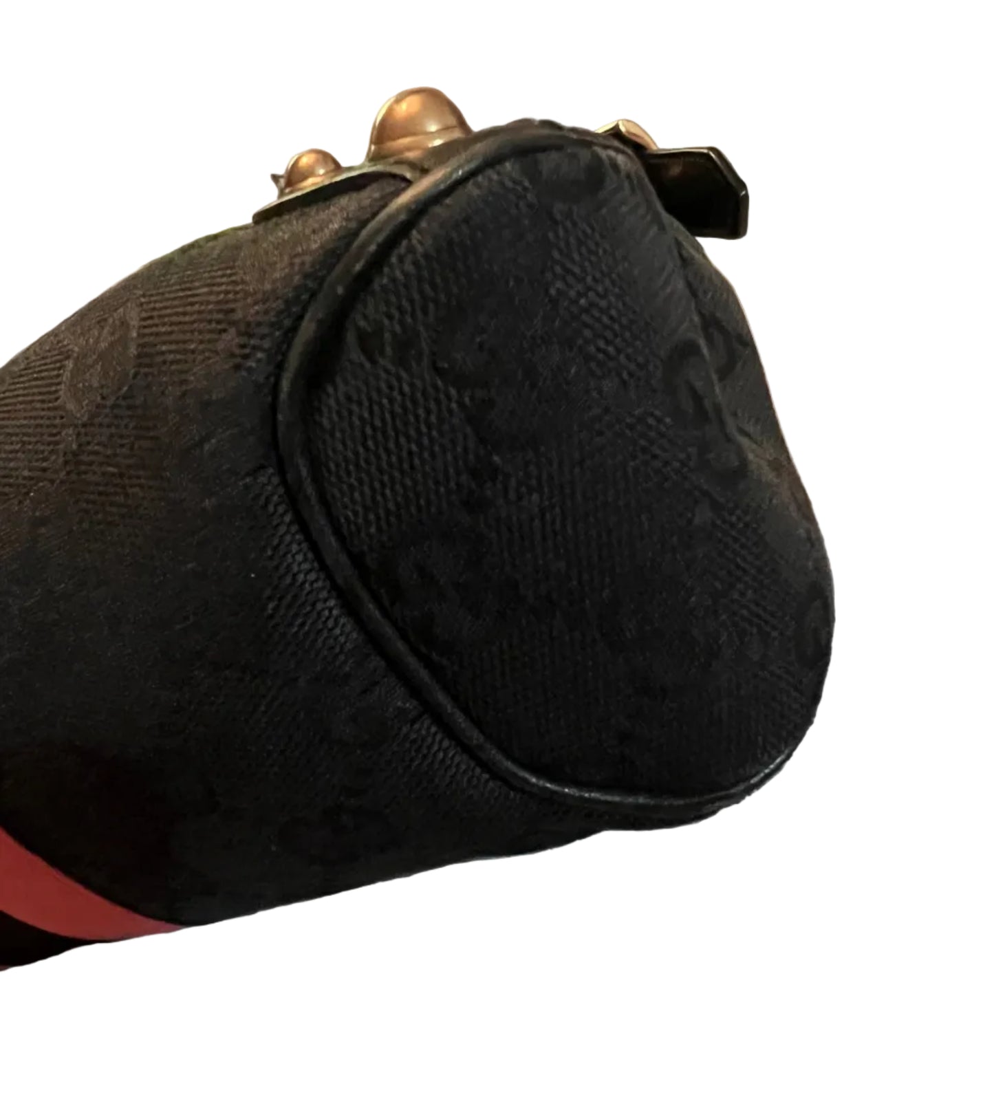 Gucci Black & Pink Web Horsebit Bag - Tom Ford Era