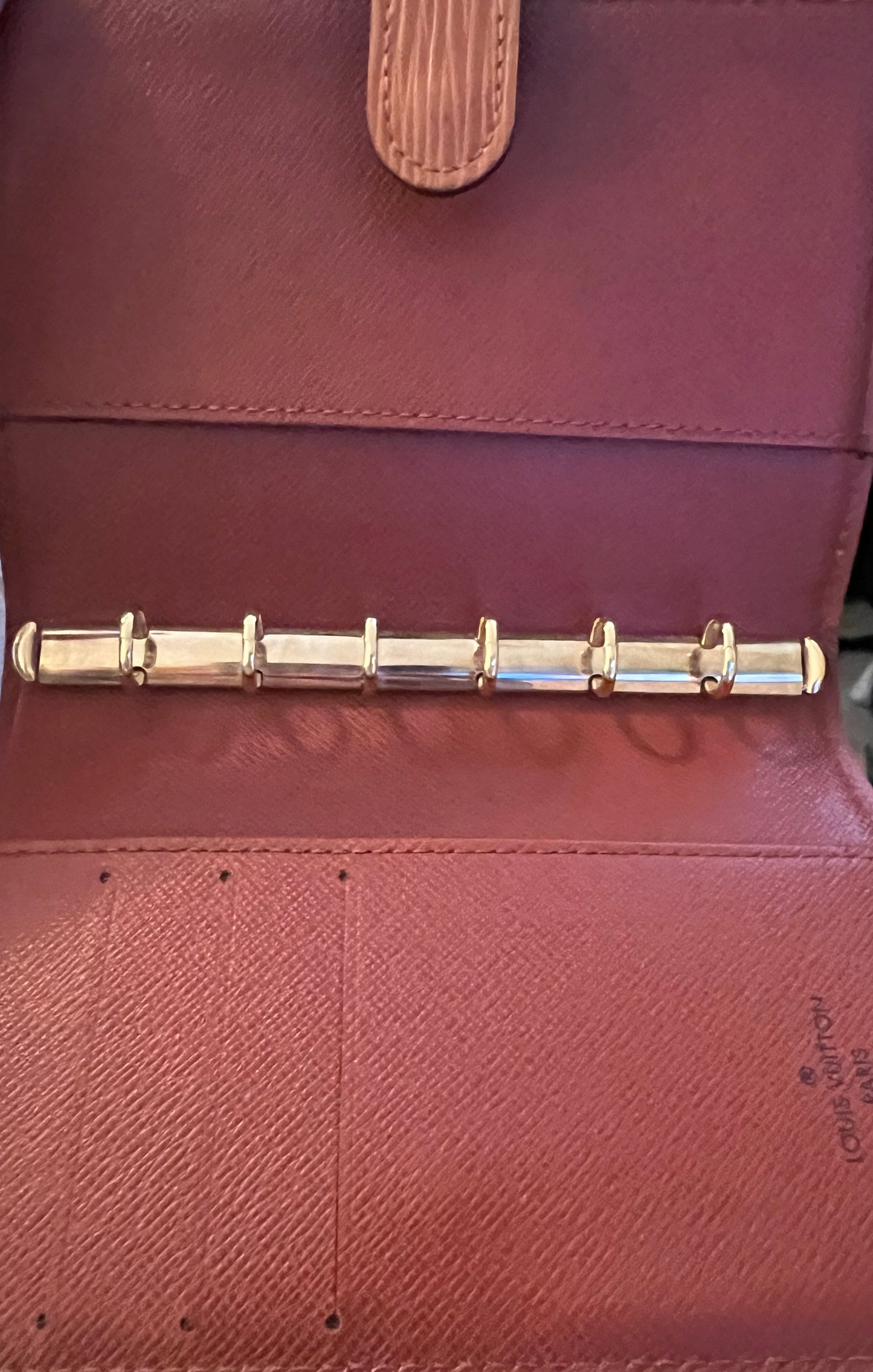 Louis Vuitton Epi Leather Brown Agenda