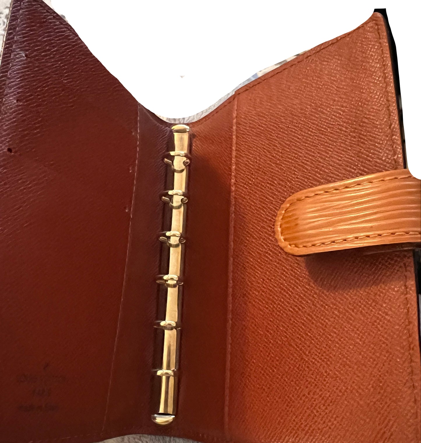 Louis Vuitton Epi Leather Brown Agenda