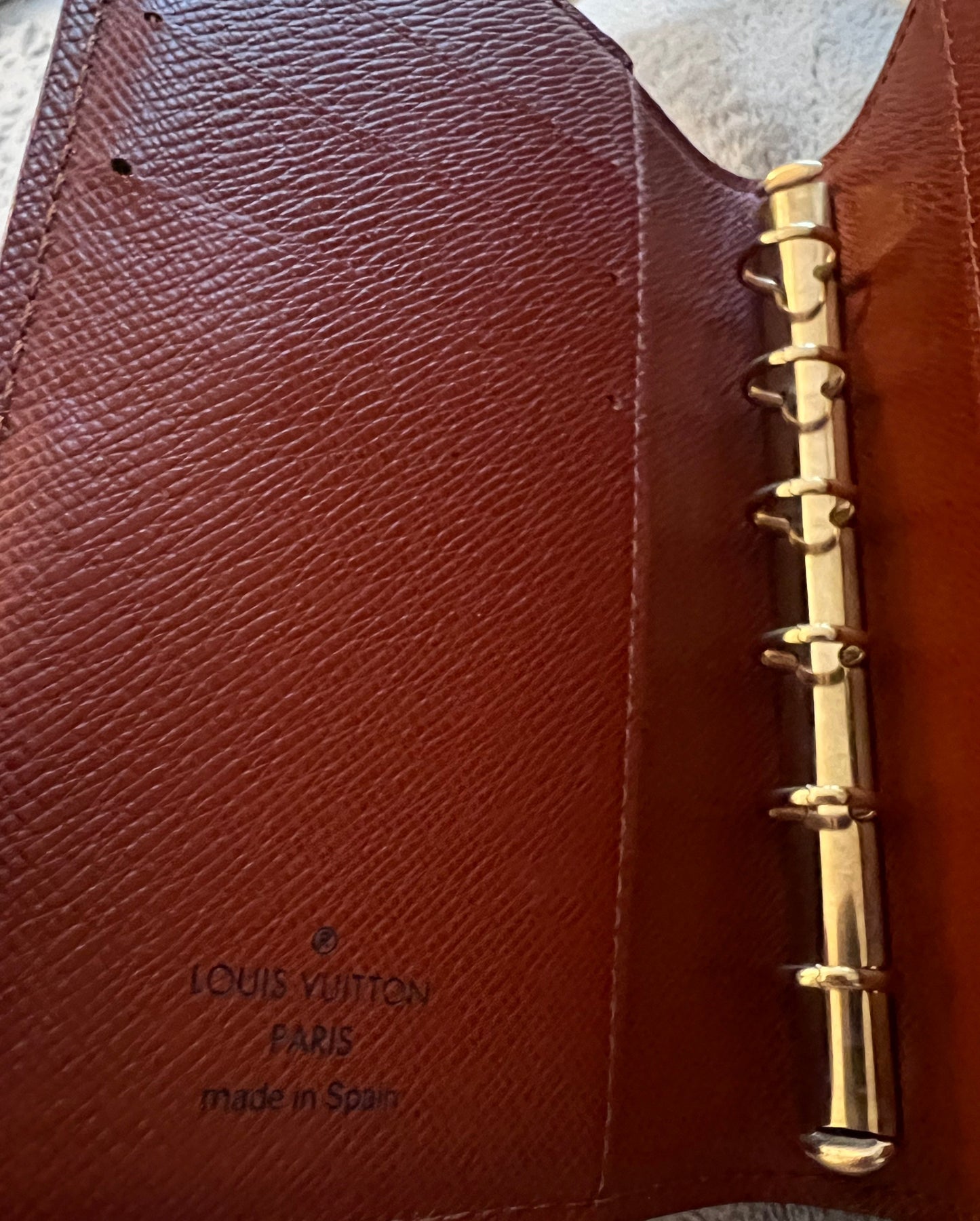 Louis Vuitton Epi Leather Brown Agenda