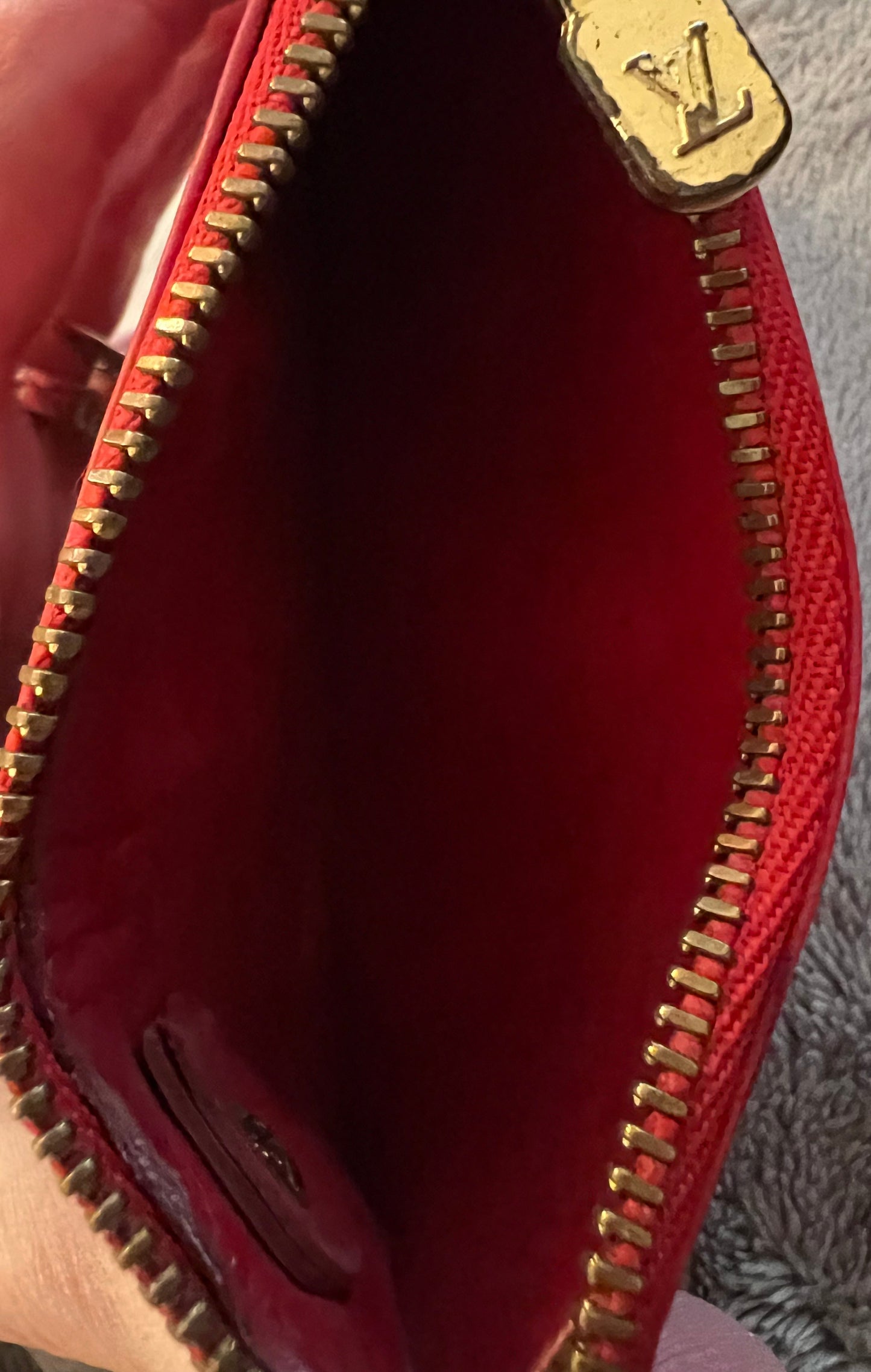 Louis Vuitton Red Epi Card Holder