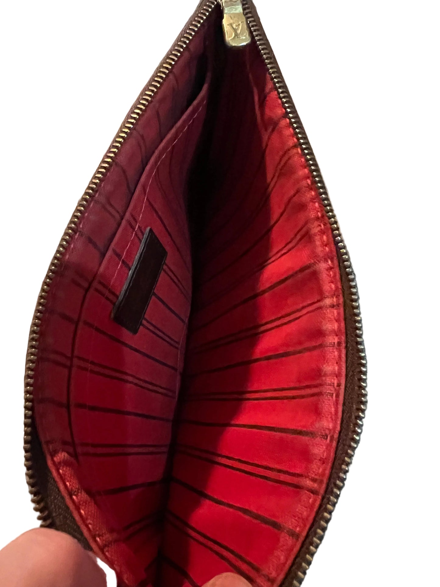 Louis Vuitton Damien Ebene Neverfull Pouch