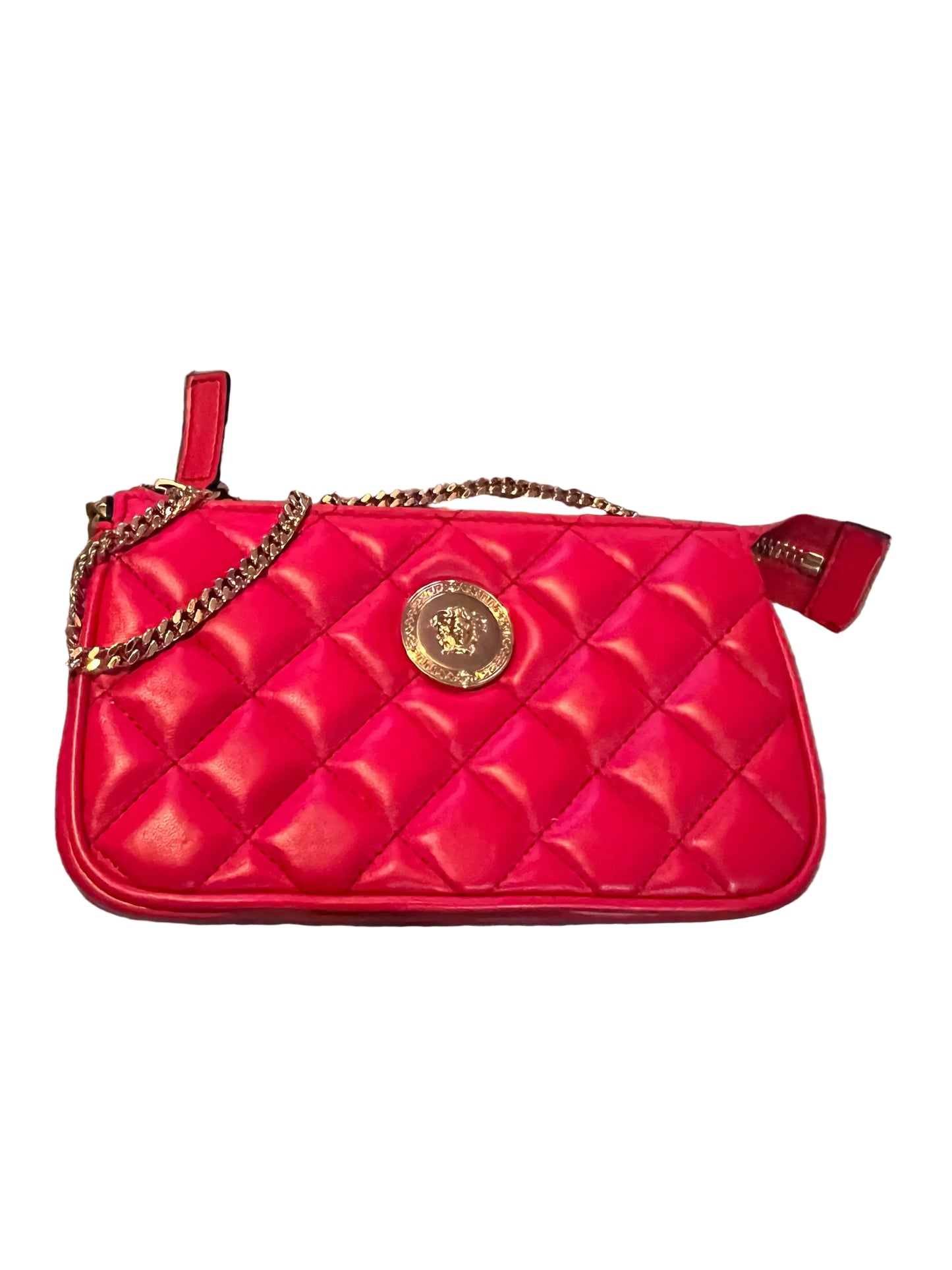 Versace Red Quilted Leather Pochette