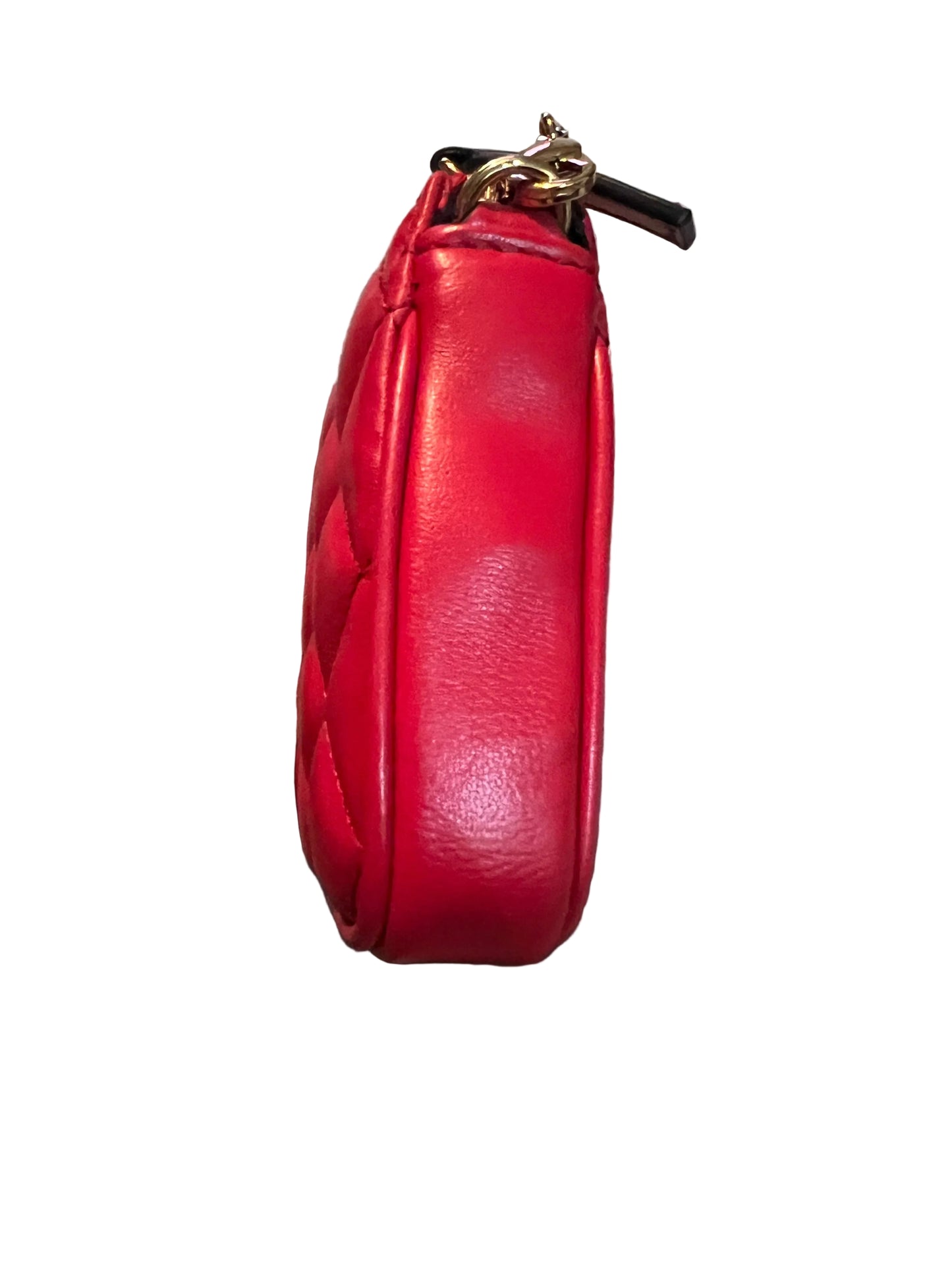 Versace Red Quilted Leather Pochette