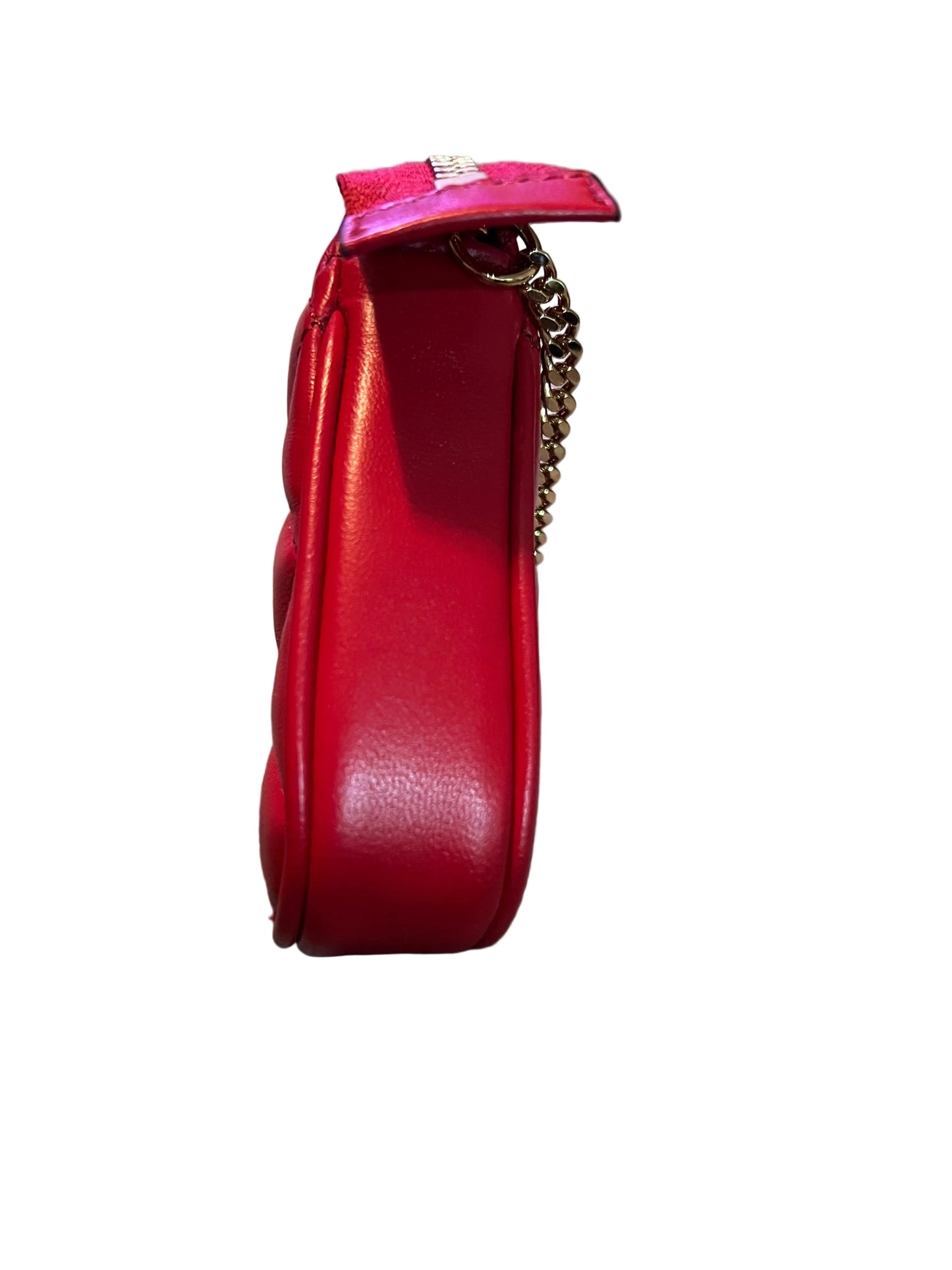 Versace Red Quilted Leather Pochette