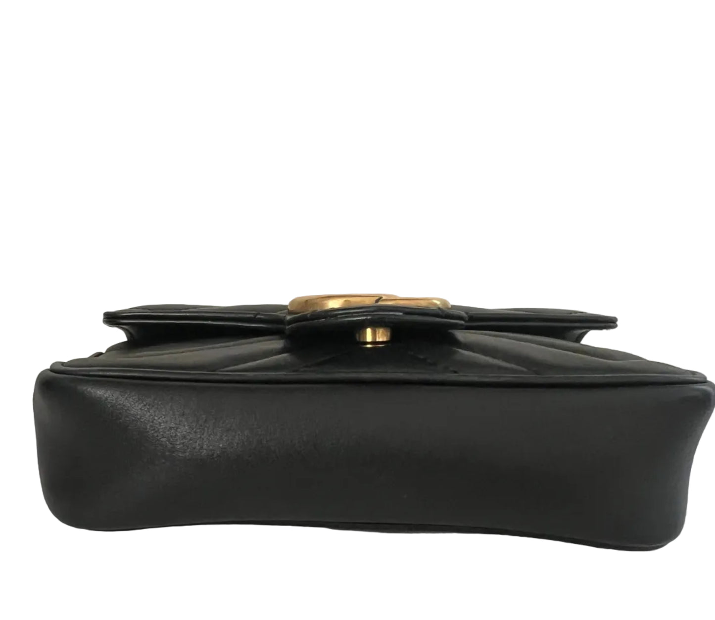 Gucci Black Leather Super Mini Crossbody