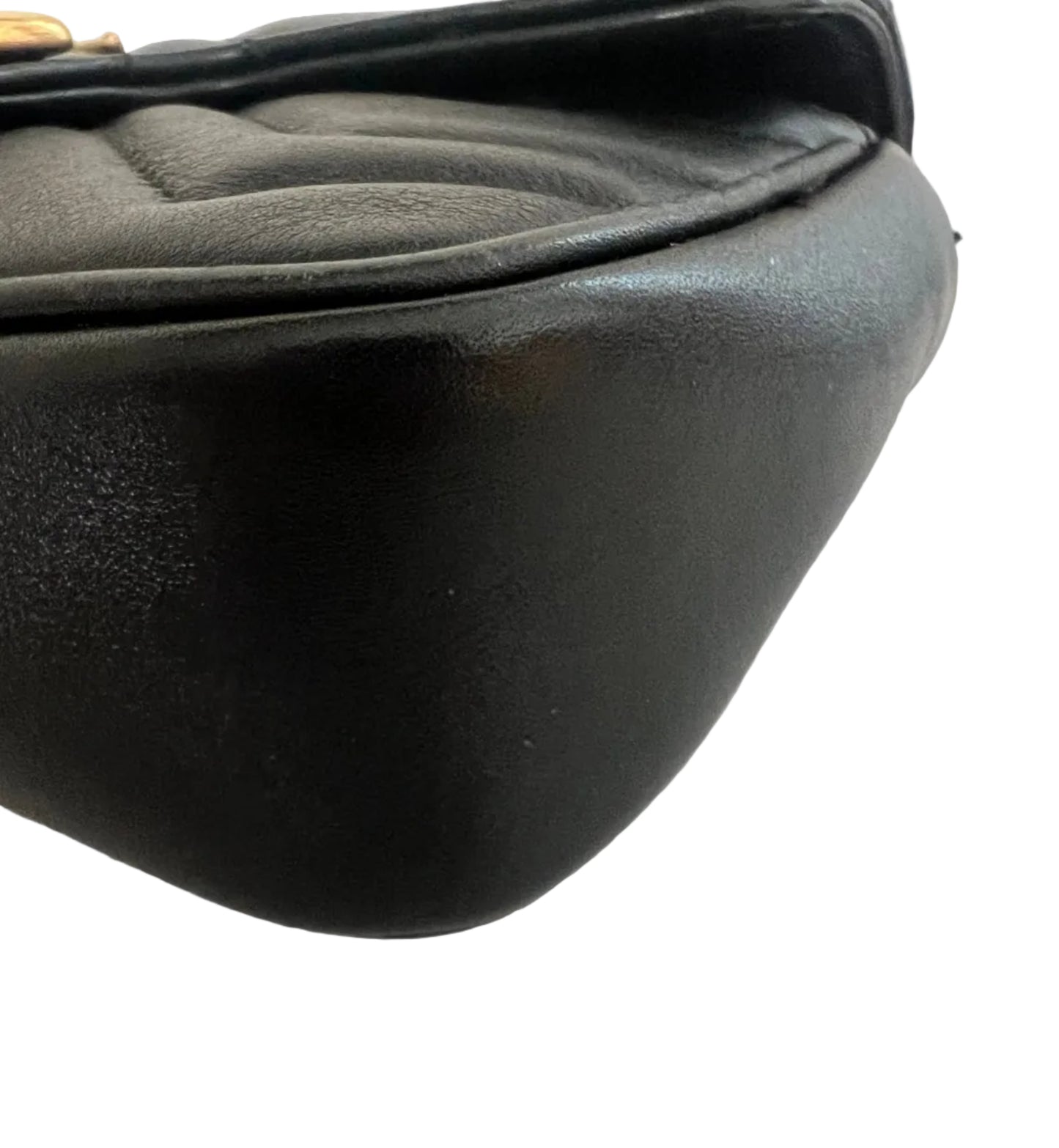 Gucci Black Leather Super Mini Crossbody