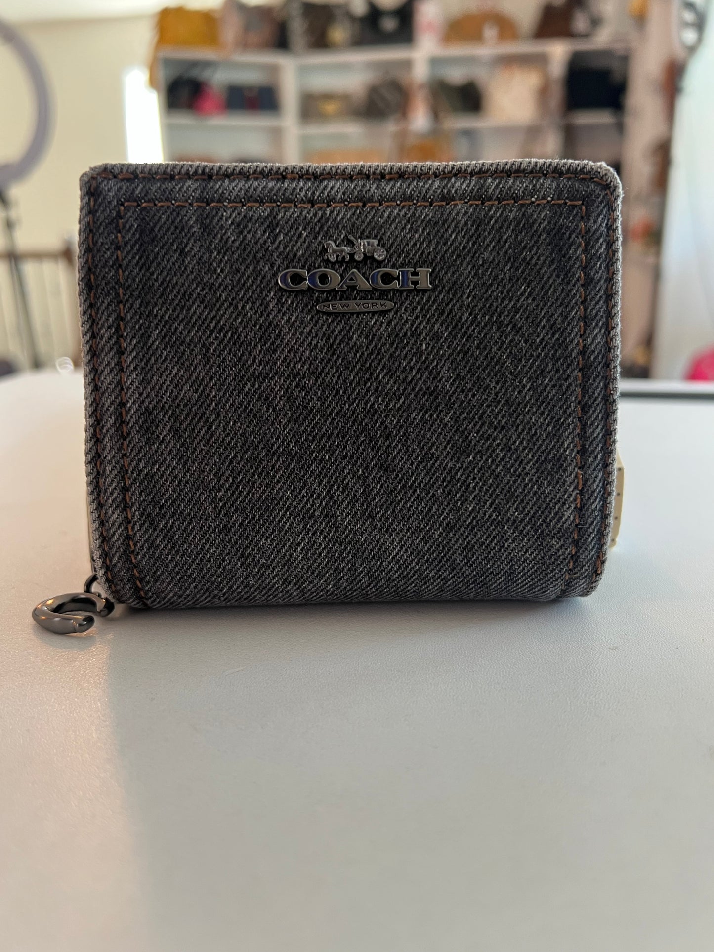 Coach Silver Toned Charm Necklace