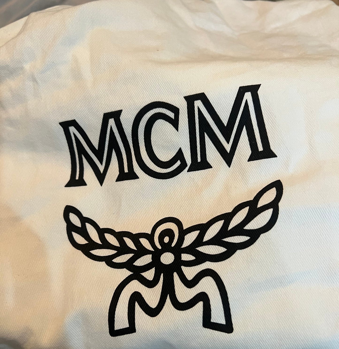 MCM Black Quilted Leather Travina -