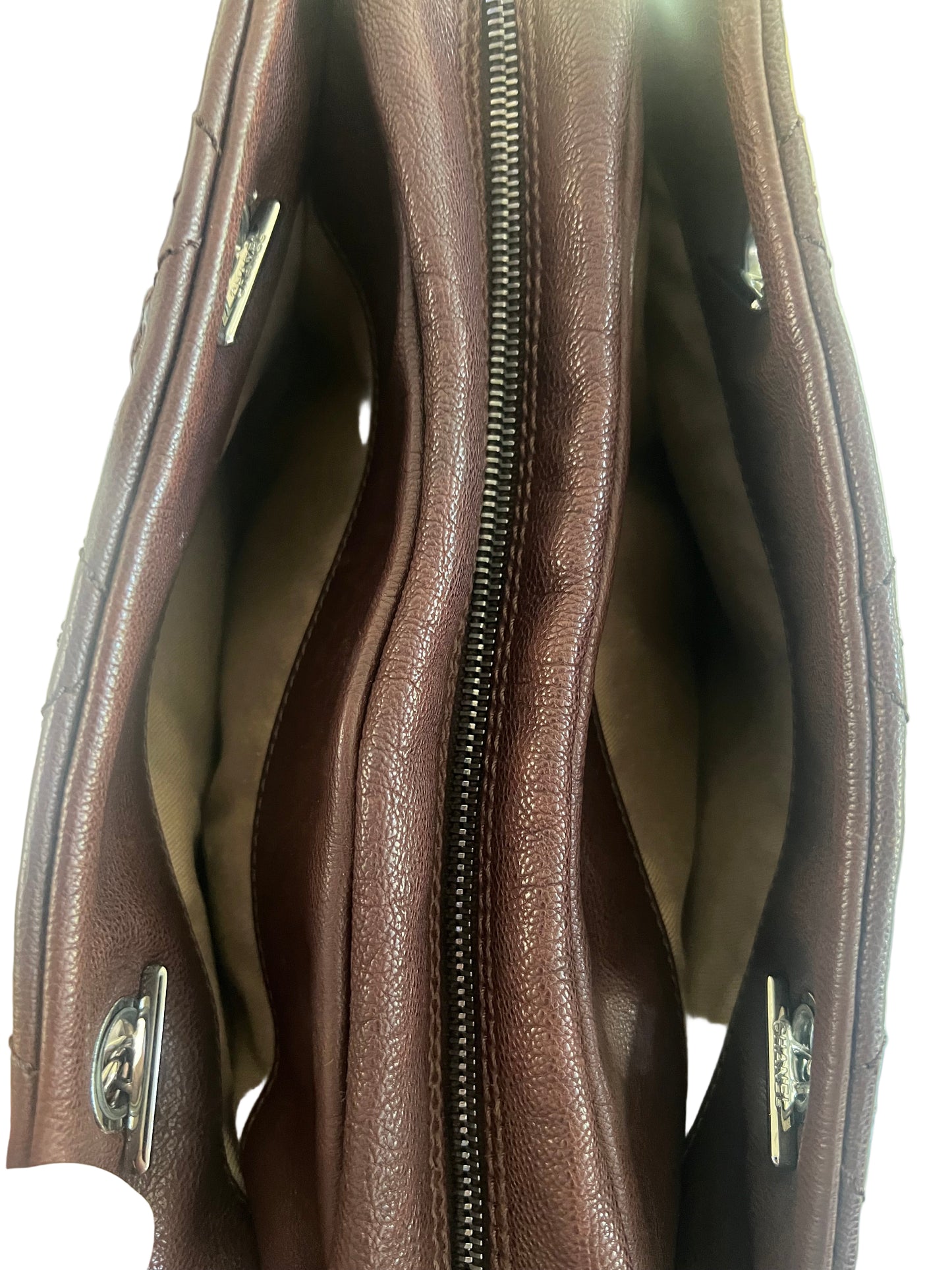 Chanel Caviarskin Dark Brown Tote