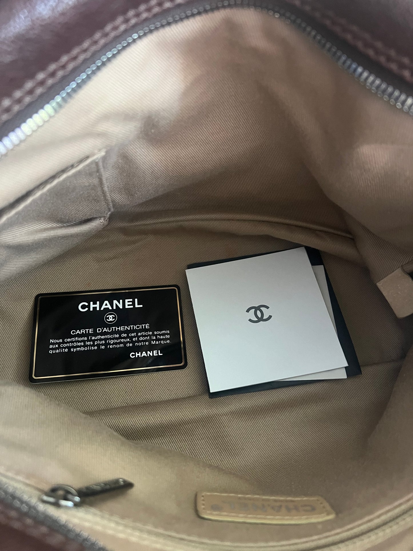 Chanel Caviarskin Dark Brown Tote