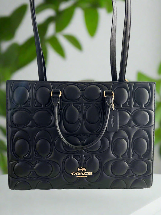 Coach Embossed Maggie Tote