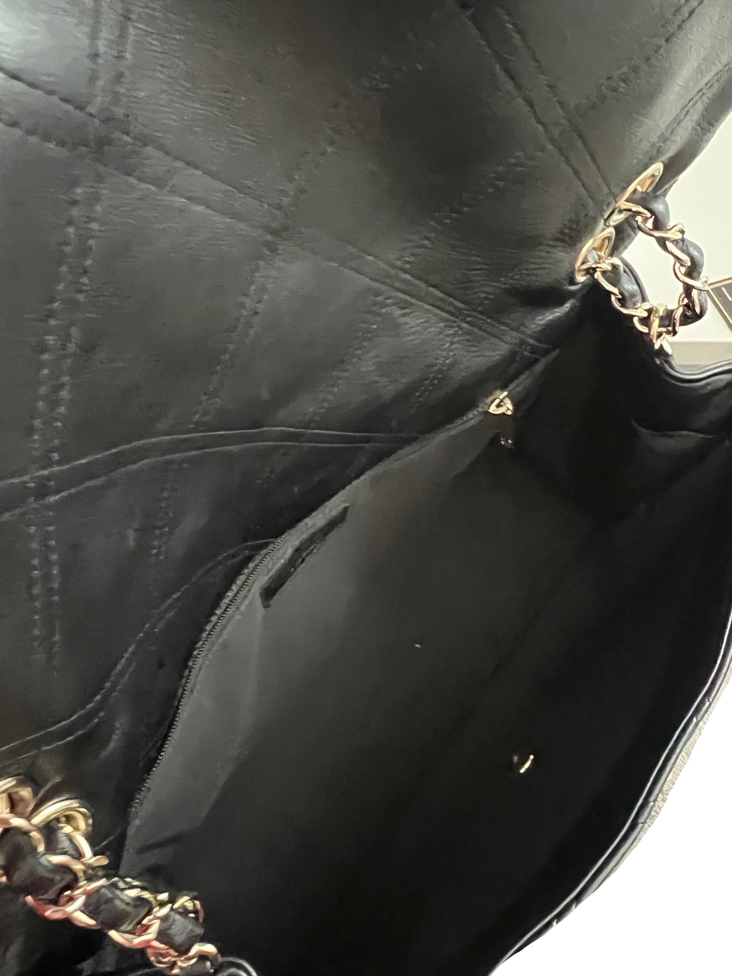 Chanel Quilted Lambskin Pearl Studded Flap