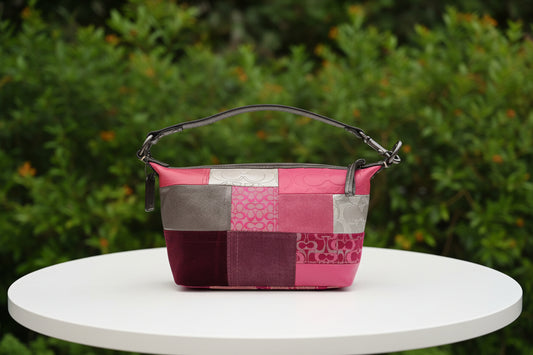 Coach Mini Pink Patchwork Demi Bag