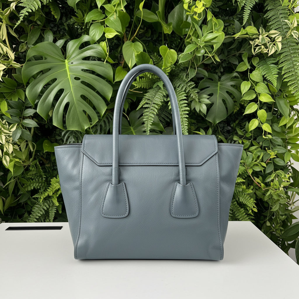 Prada Glace Calf Sound Lock Tote