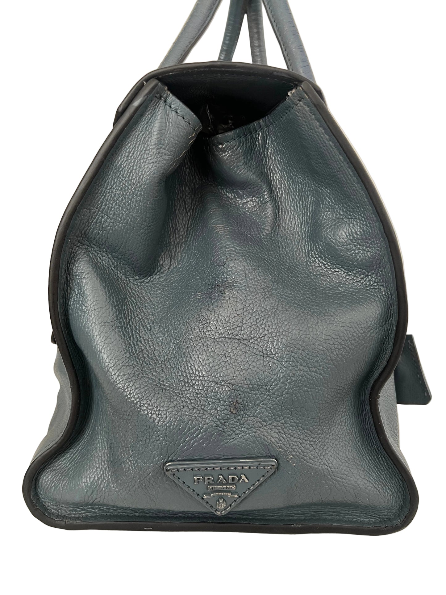 Prada Glace Calf Sound Lock Tote