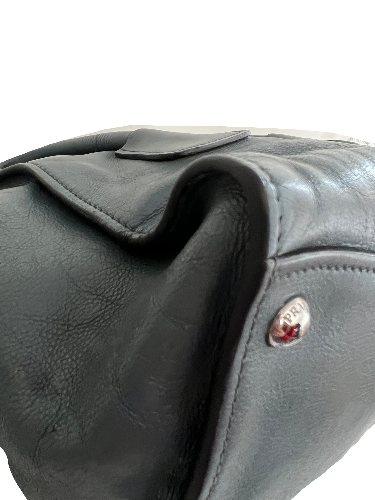 Prada Glace Calf Sound Lock Tote