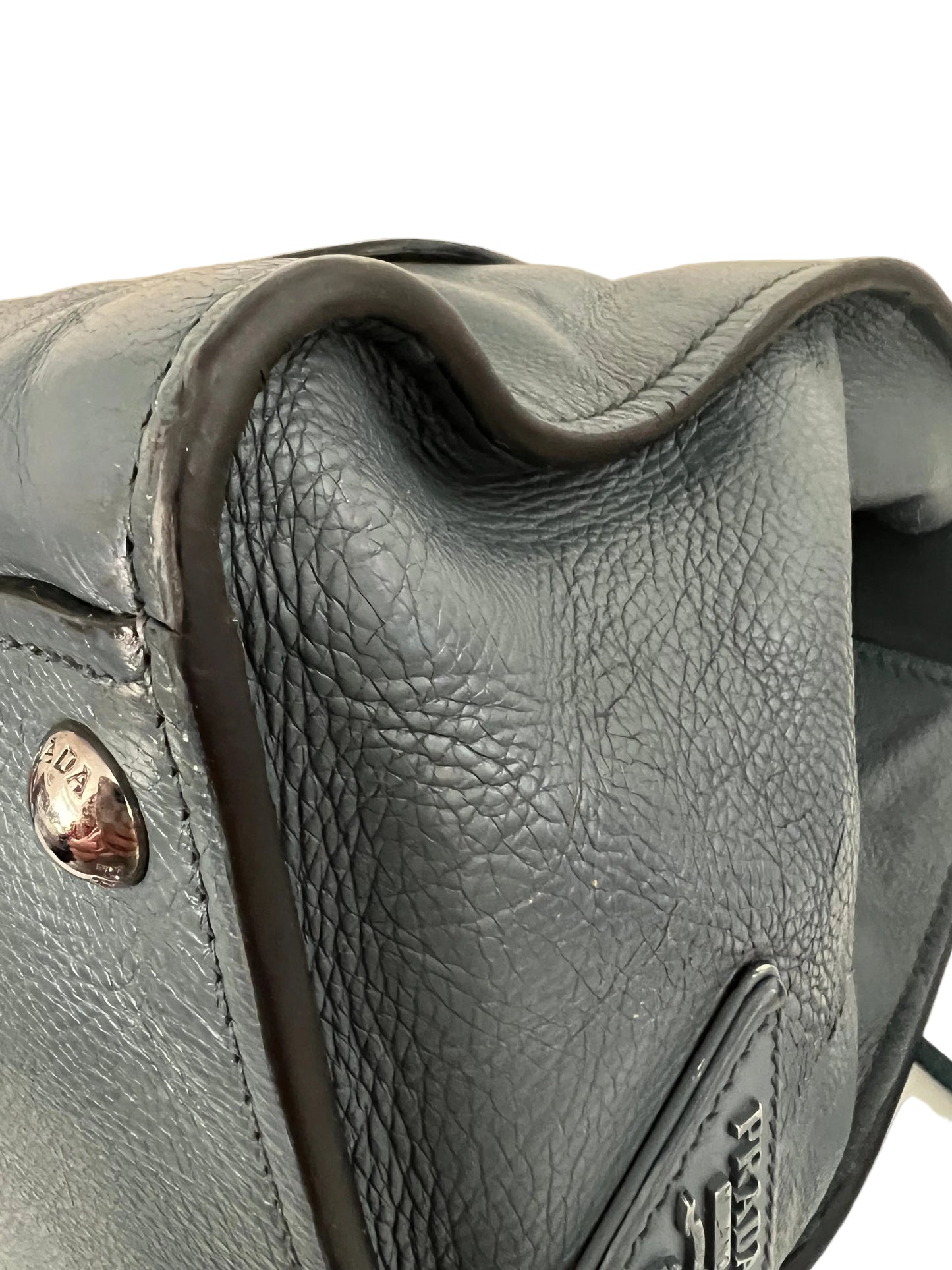 Prada Glace Calf Sound Lock Tote