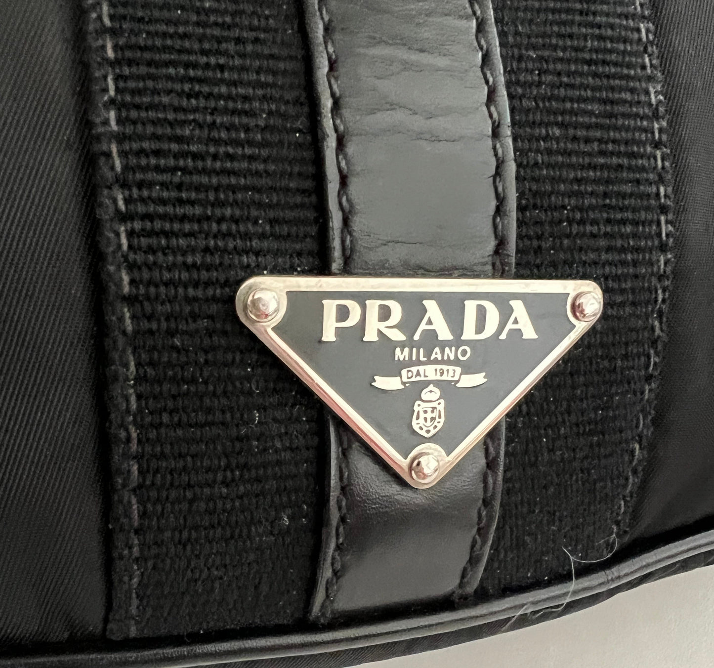 Prada Leather and Nylon Hobo