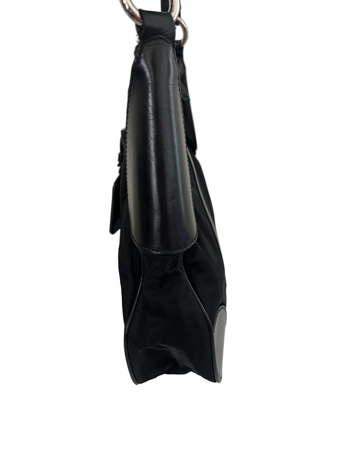 Prada Leather and Nylon Hobo