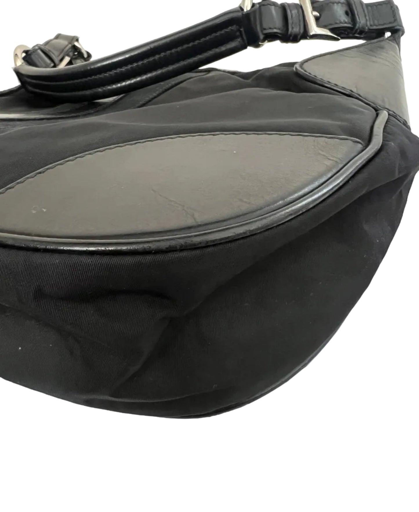 Prada Leather and Nylon Hobo