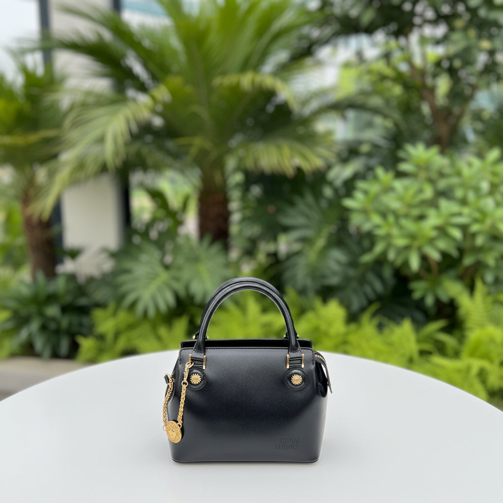 Gianni Versace Vintage Leather Satchel