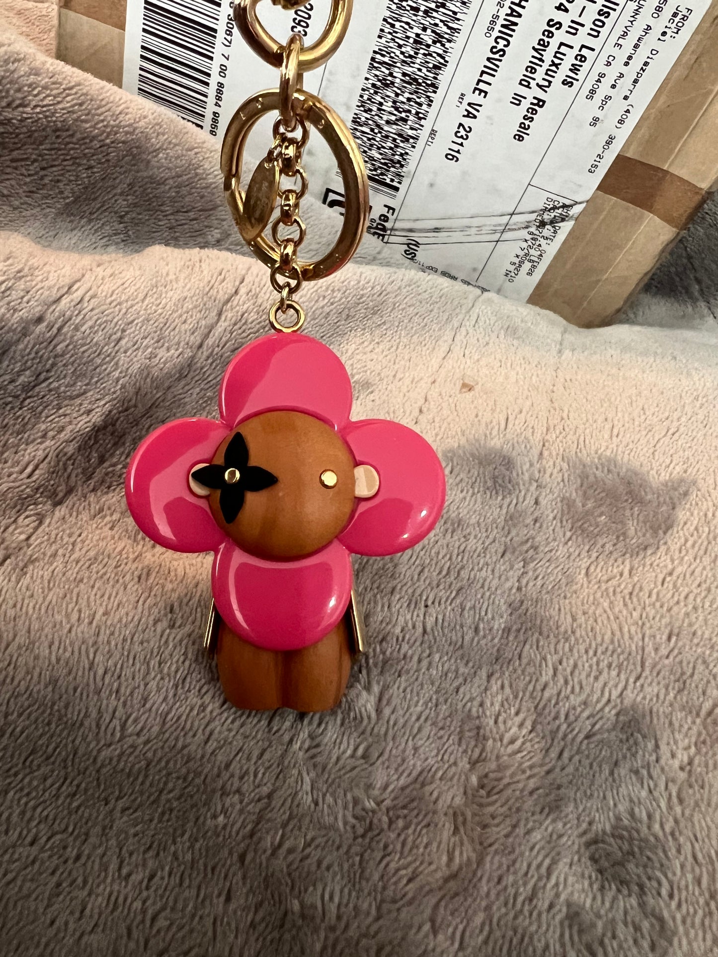 Louis Vuitton Pink Vivienne Bag Charm