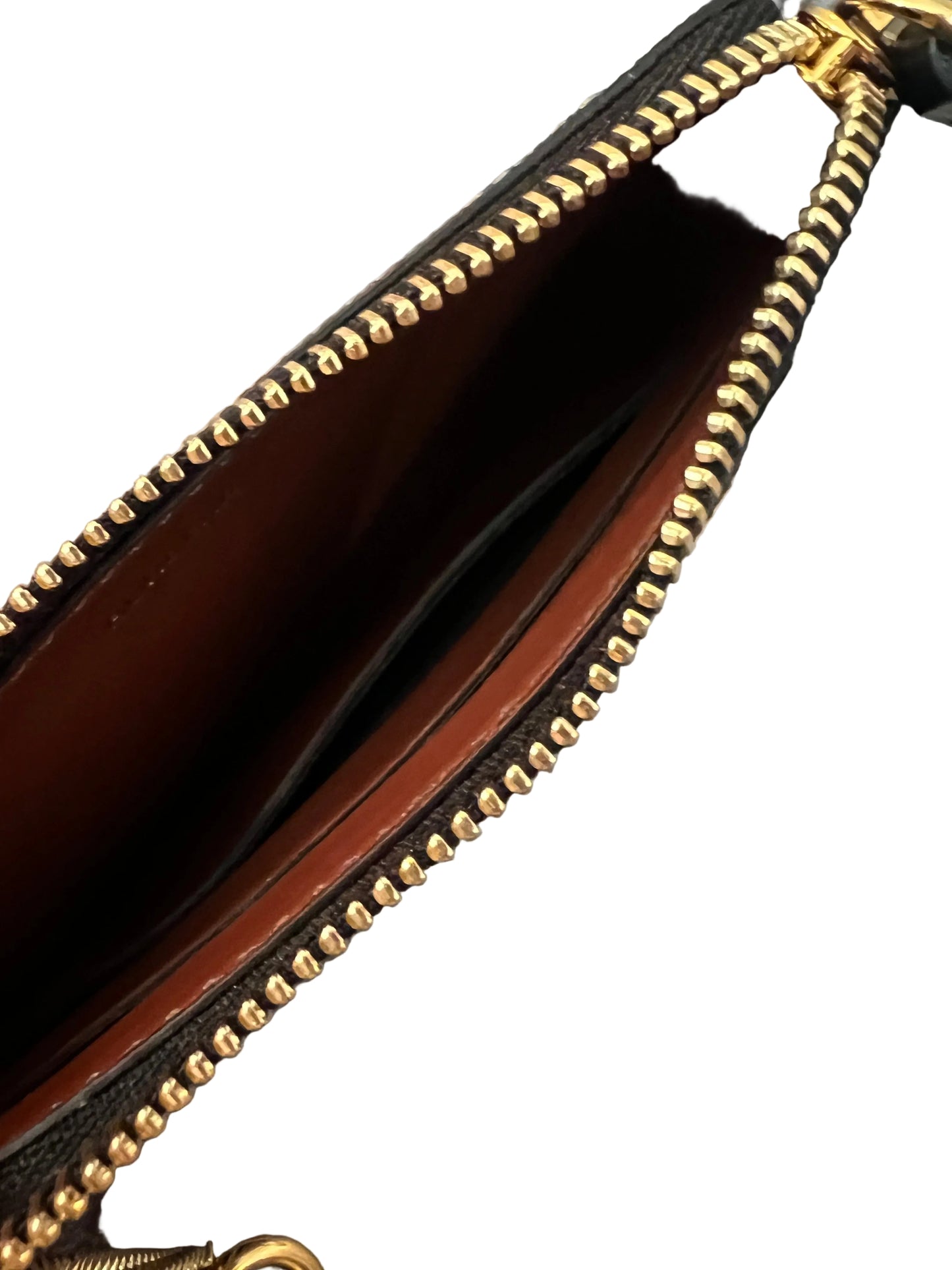 Burberry Calfskin Icon Stripe Zip Coin Case
