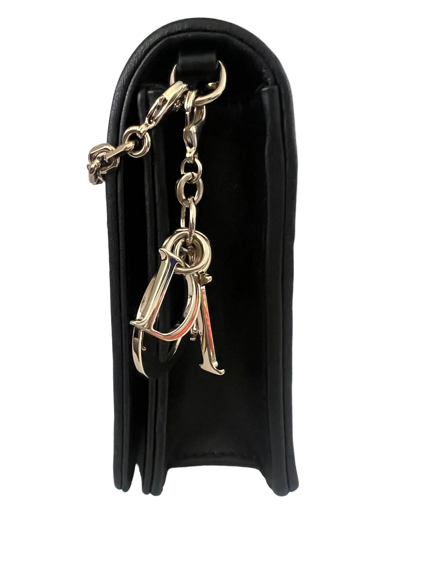 Dior Black Quilted Cannage Leather Lady Pouch