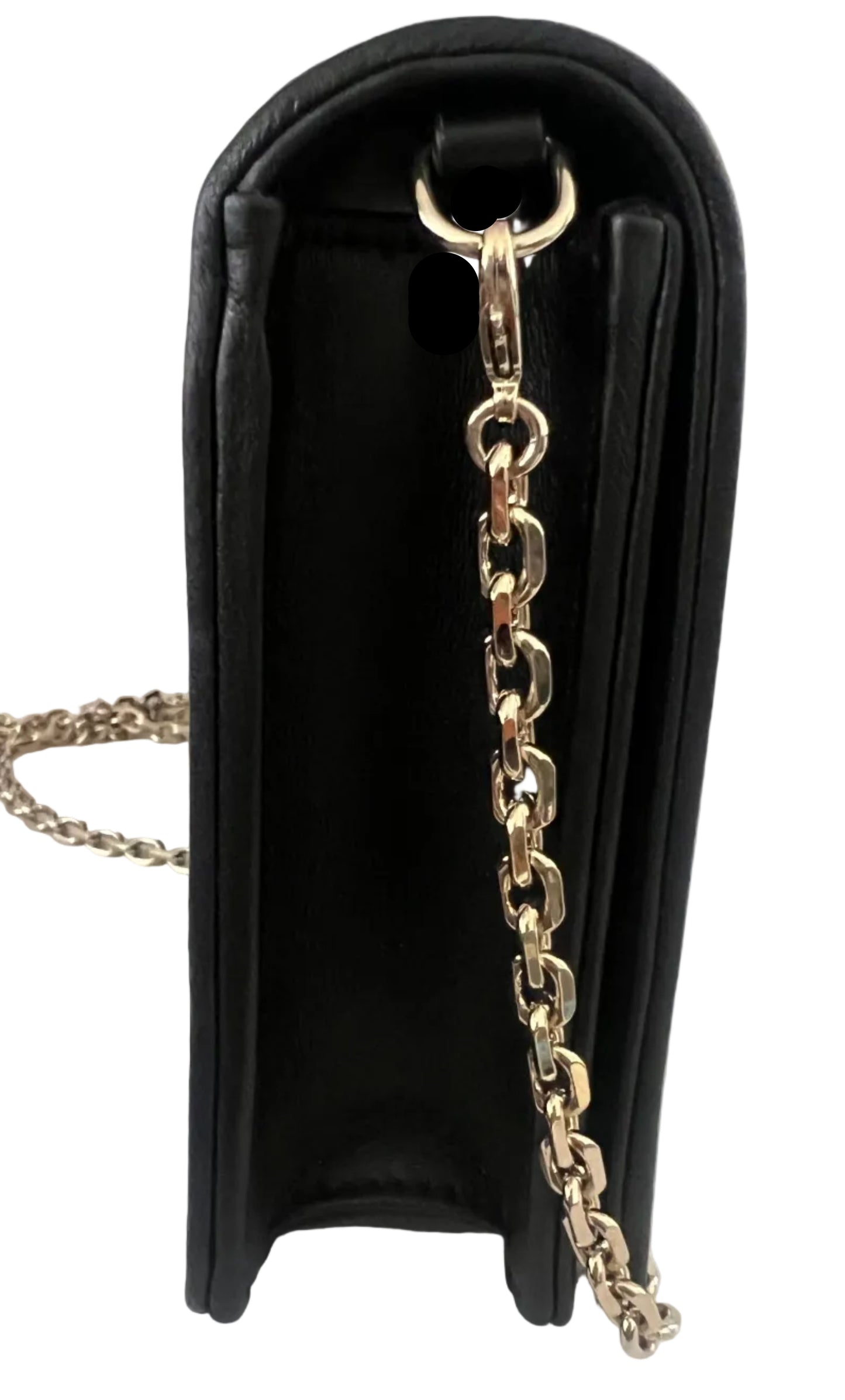 Dior Black Quilted Cannage Leather Lady Pouch