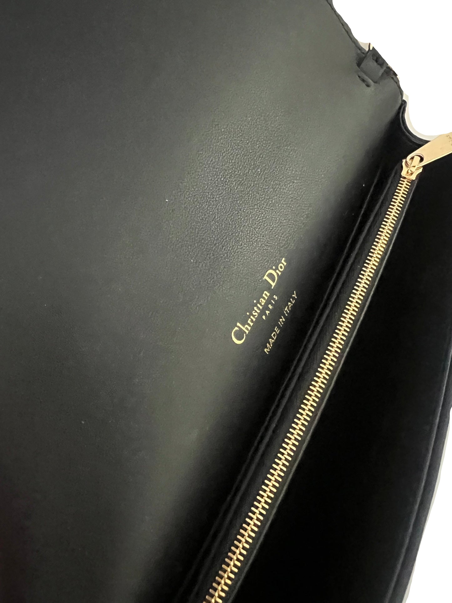 Dior Black Quilted Cannage Leather Lady Pouch