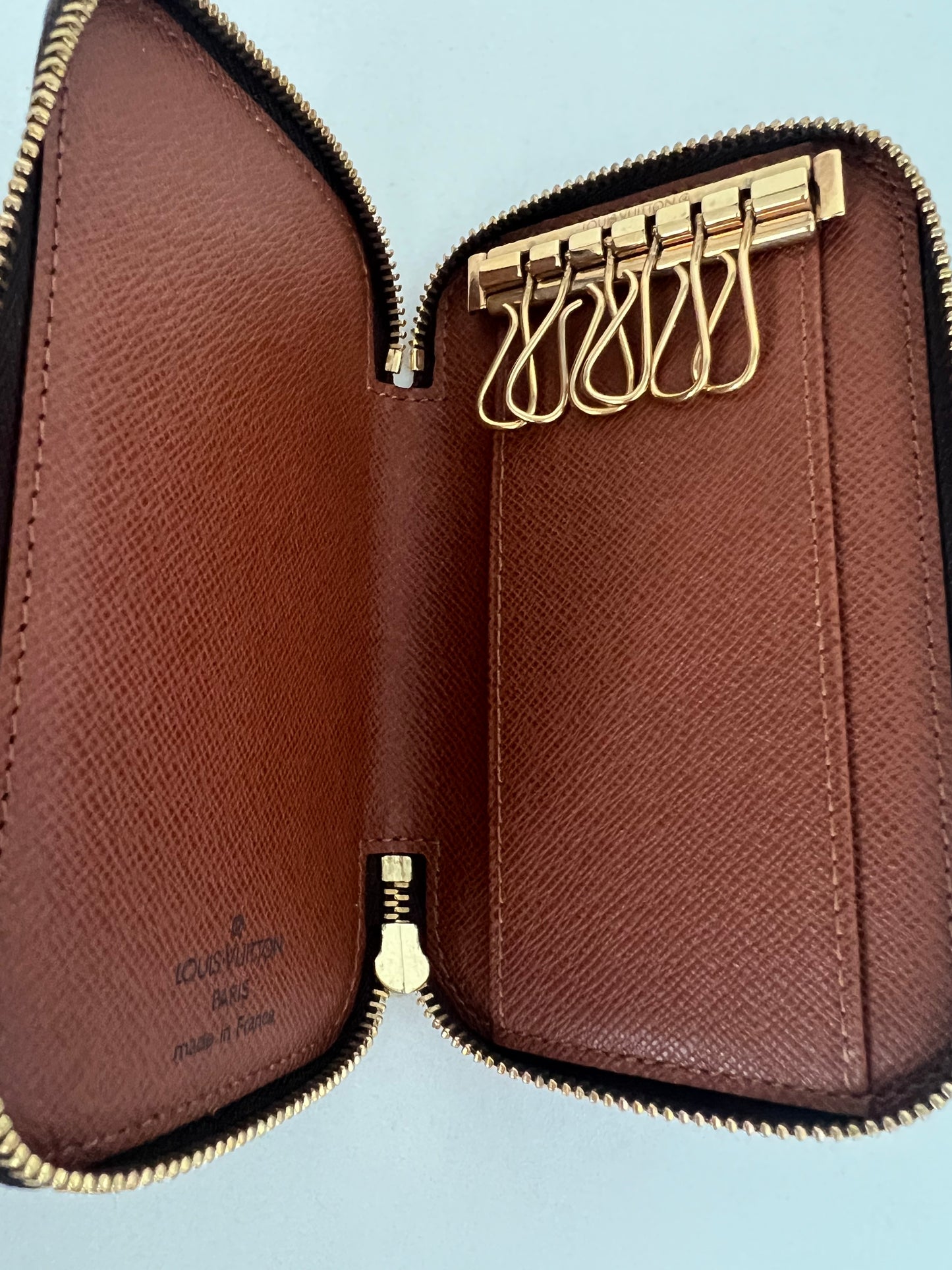 Louis Vuitton Monogram Zippy Key Case