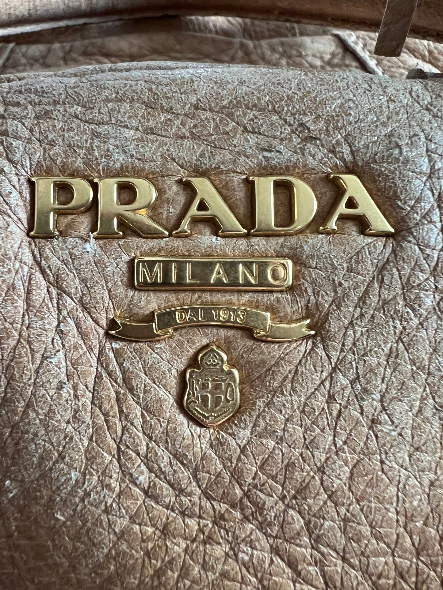 Prada Leather Bauletto Fringe Strap Satchel