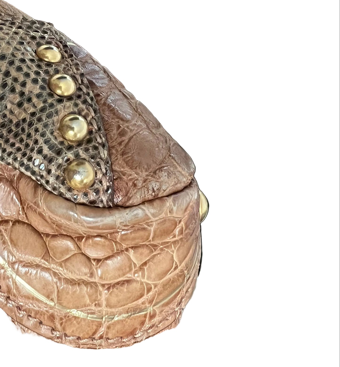 Prada Leather Bauletto Fringe Strap Satchel