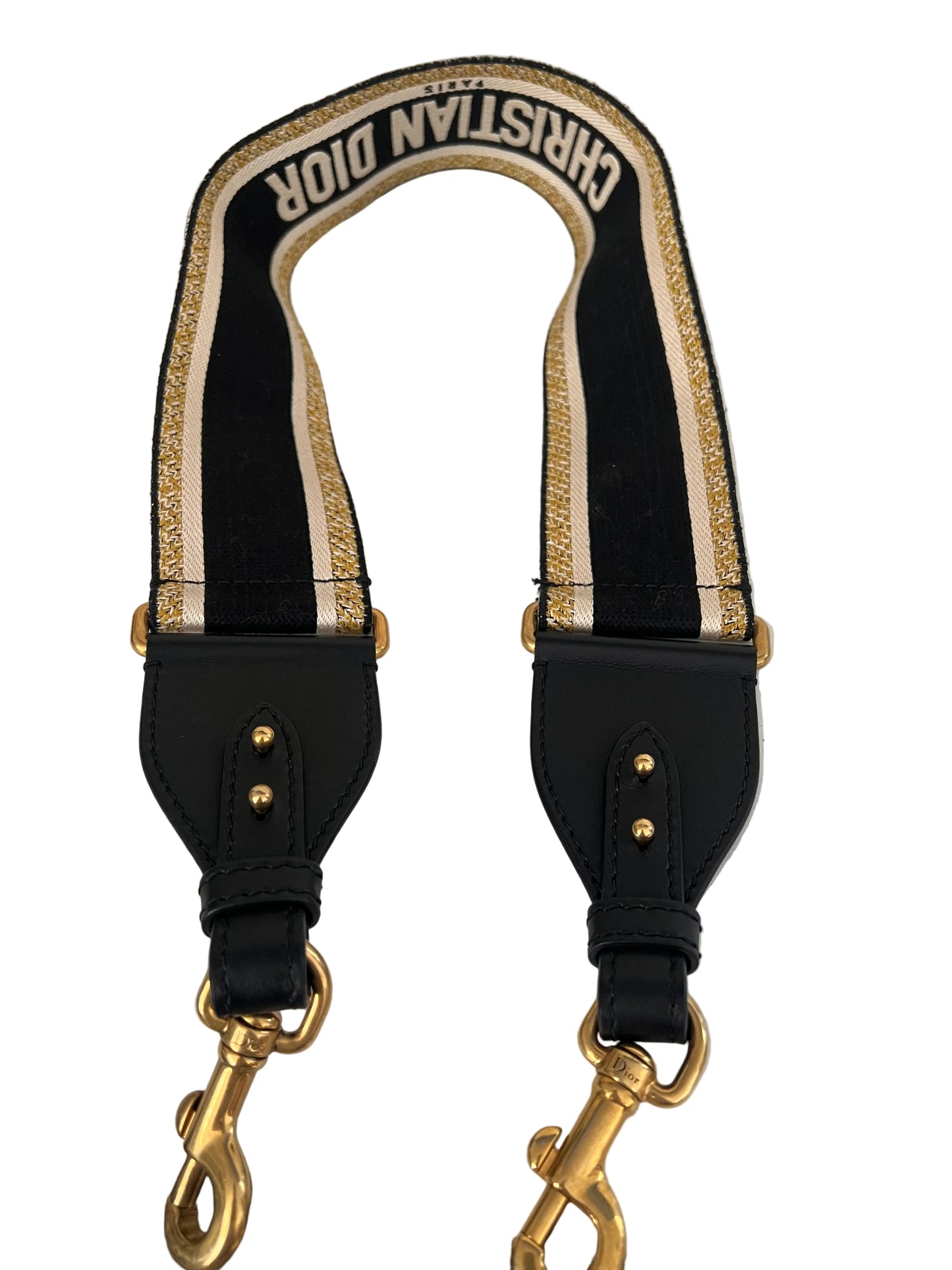Christian Dior Adjustable Embroidered Canvas Strap