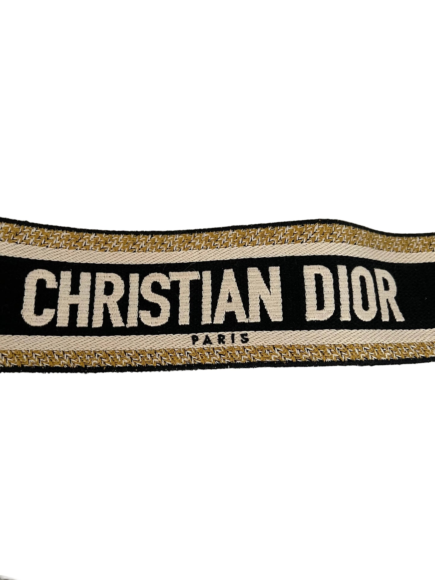 Christian Dior Adjustable Embroidered Canvas Strap