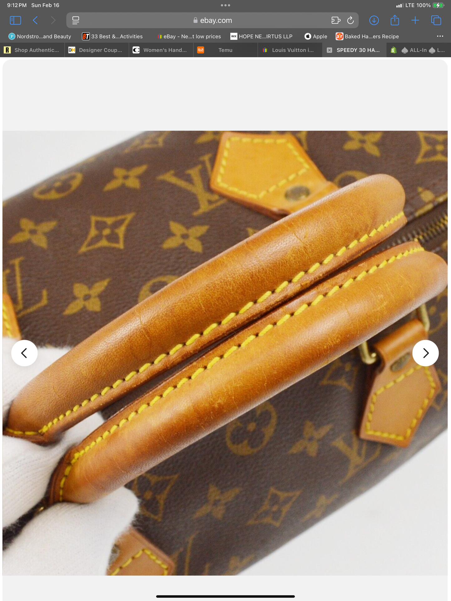 Louis Vuitton Monogram Canvas Speedy 30