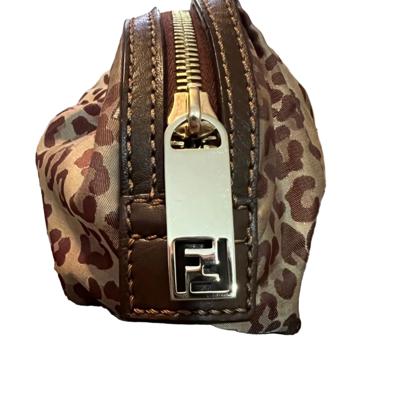Fendi Nylon Leopard Cosmetic Pouch