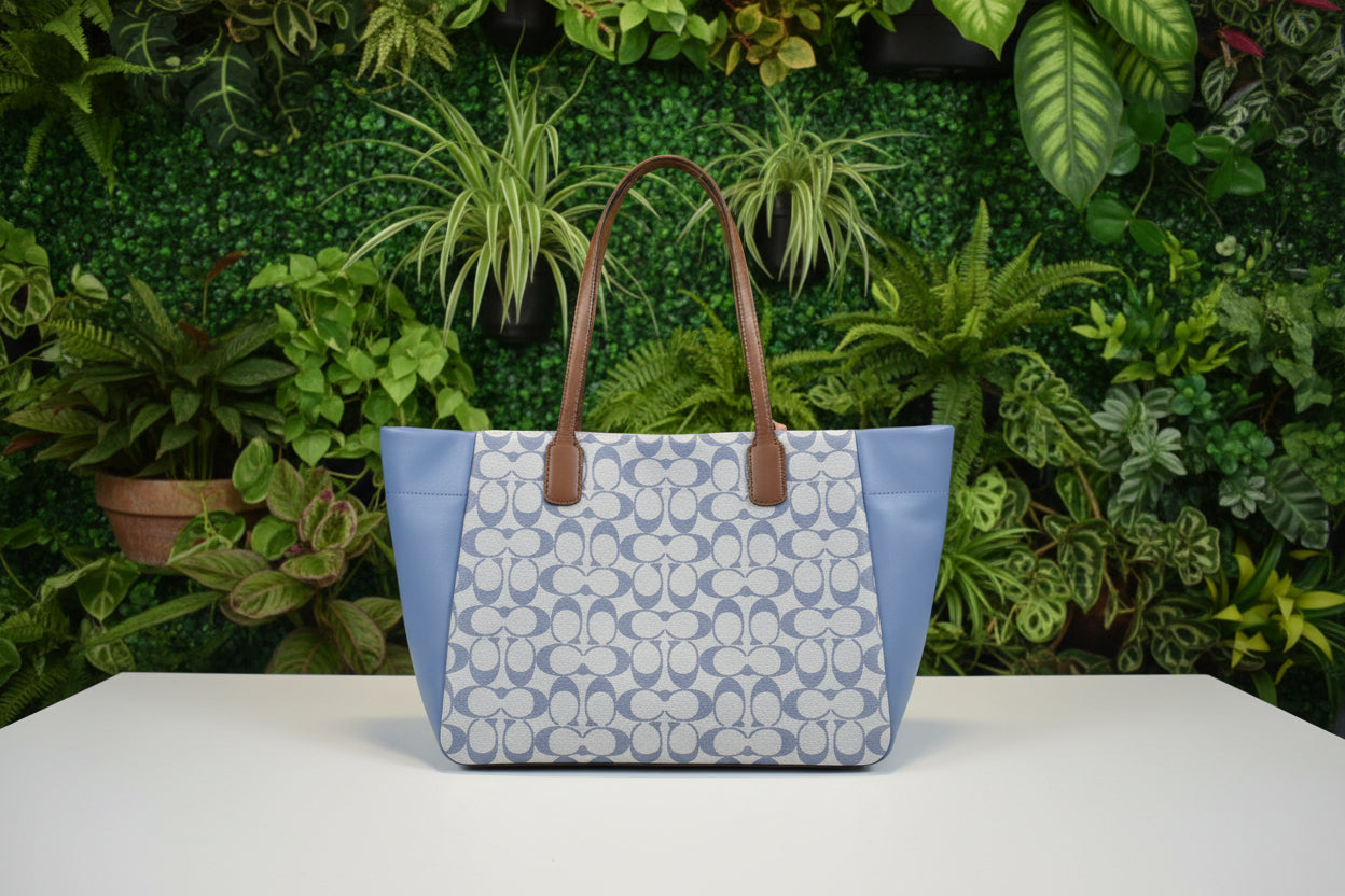 Coach Legacy Chambray Signature Jacquard Tote